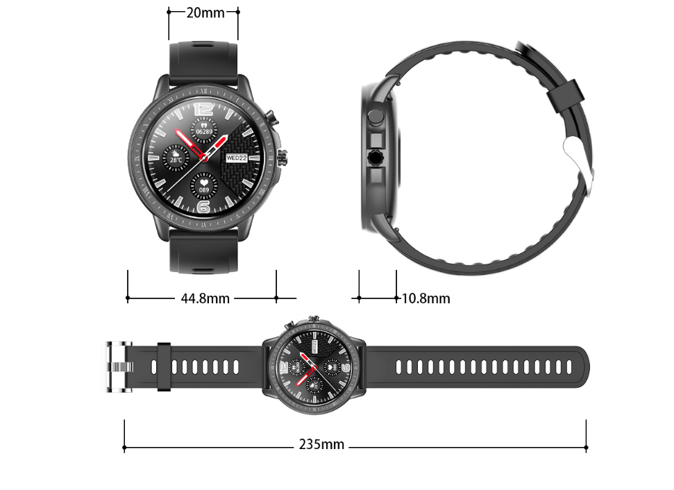 S02 Couples Smartwatch with Heart Rate and Sleep Monitor