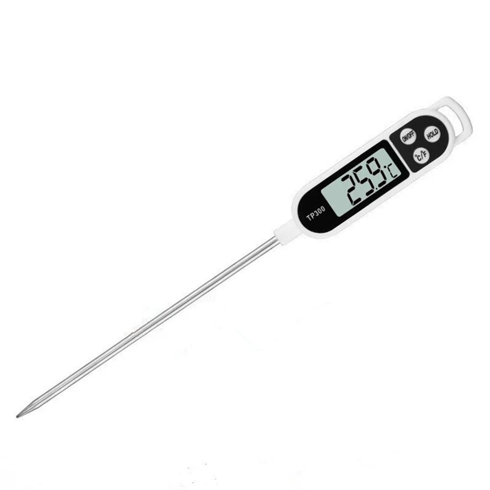 TP300 Instant-Read Digital Food Thermometer – LCD Meat, Milk & BBQ Thermometer