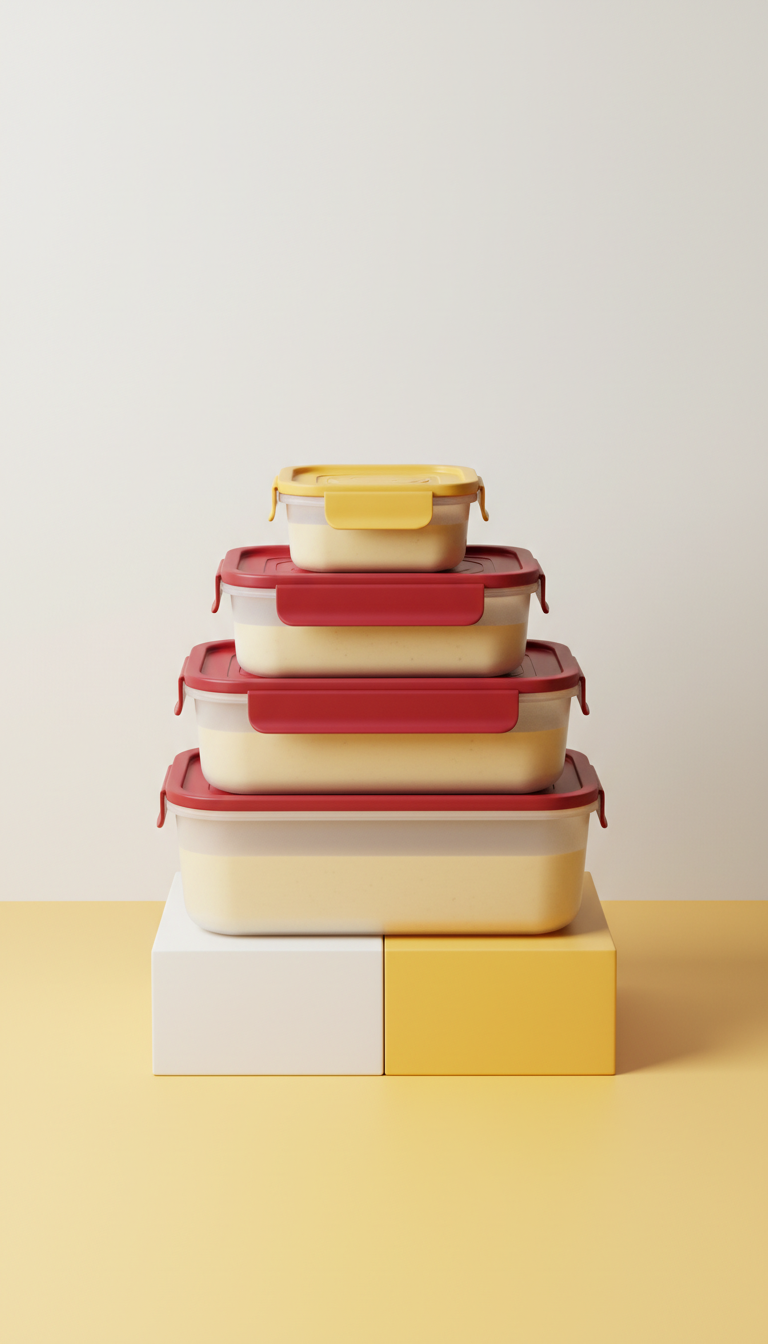 Stackable Food Storage Set with Locking Lids