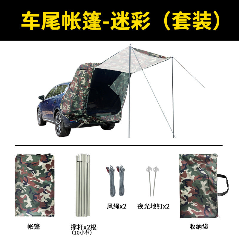 Car Rear Tent for Outdoor Camping and Picnics