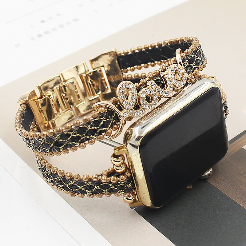Smart Letters Leather Watch Strap