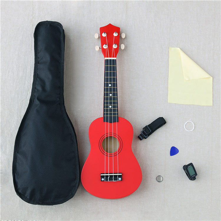 21-Inch Wooden Ukulele, Acoustic Instrument