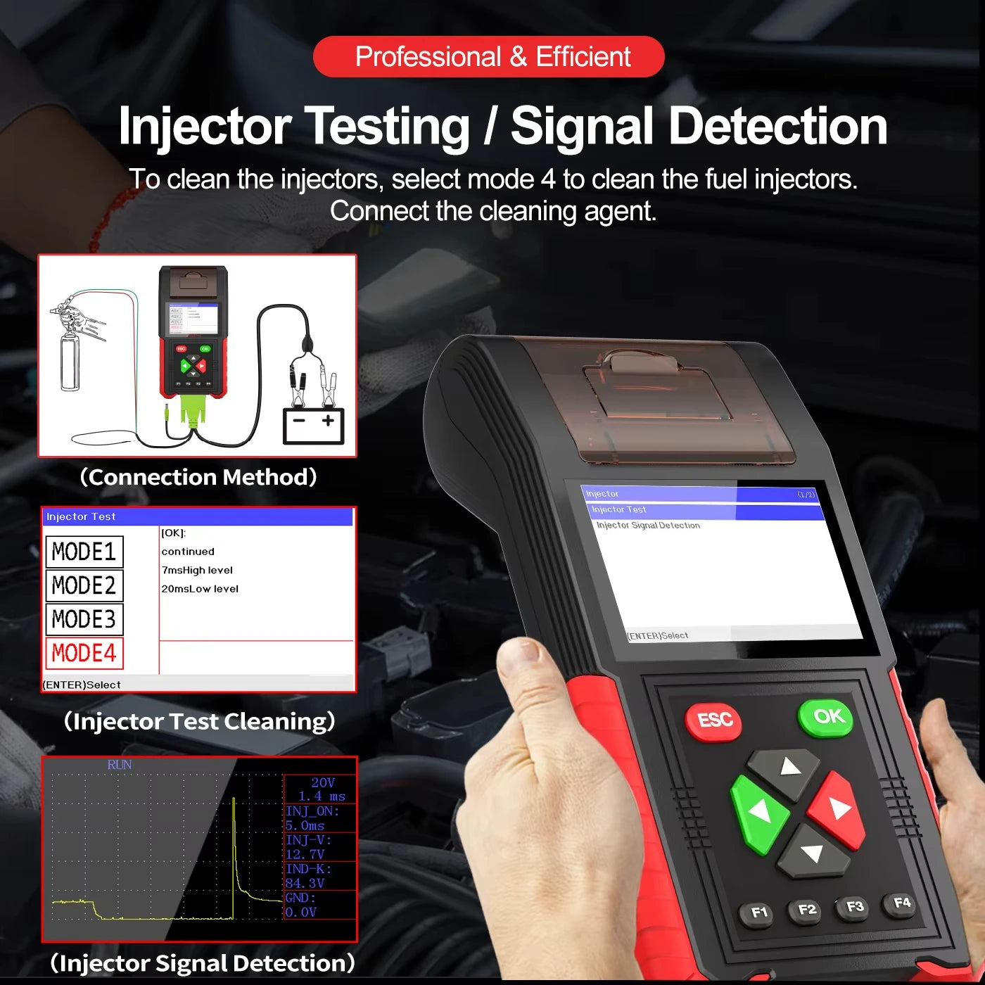 M200 PRO Motorcycle Diagnostic Tool – ABS & Engine OBD2 Scanner, Universal