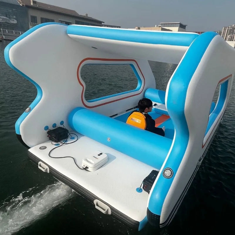 Electric Inflatable Yacht – Portable & Foldable Large Leisure Boat