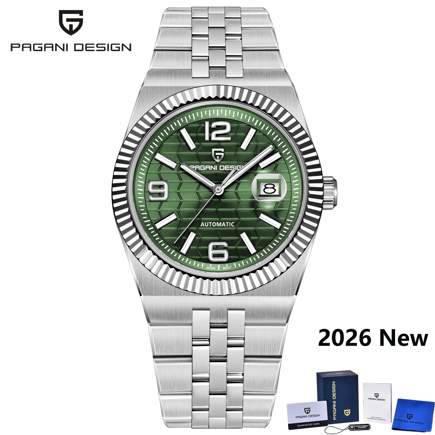 PAGANI DESIGN Men's Automatic Watch – Rose Gold, MIYOTA 8215, Sapphire Crystal, Luxury Mechanical