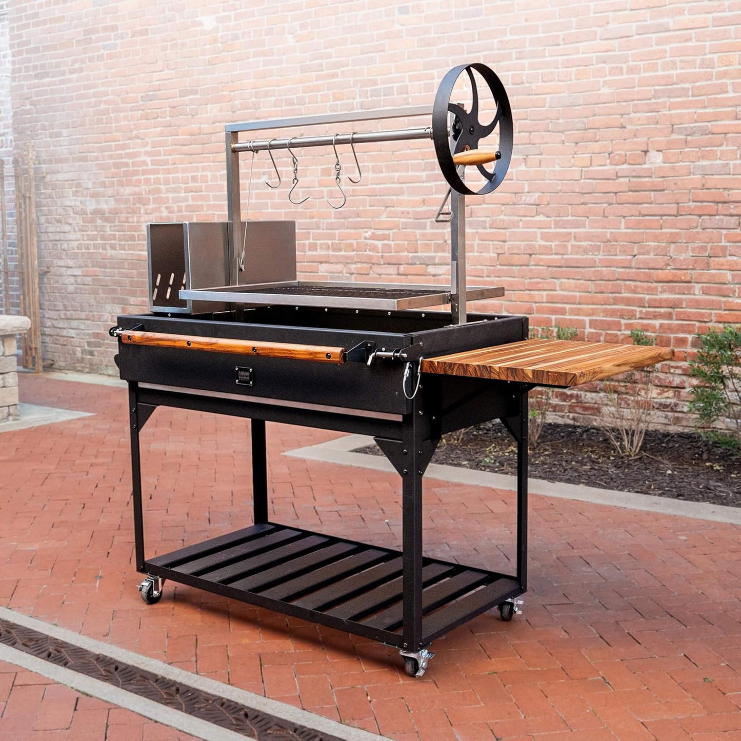 [05X02FT] Heavy-Duty Argentine Santa Maria Wood Fire And Charcoal BBQ Grill With Brasero (SAK52731)
