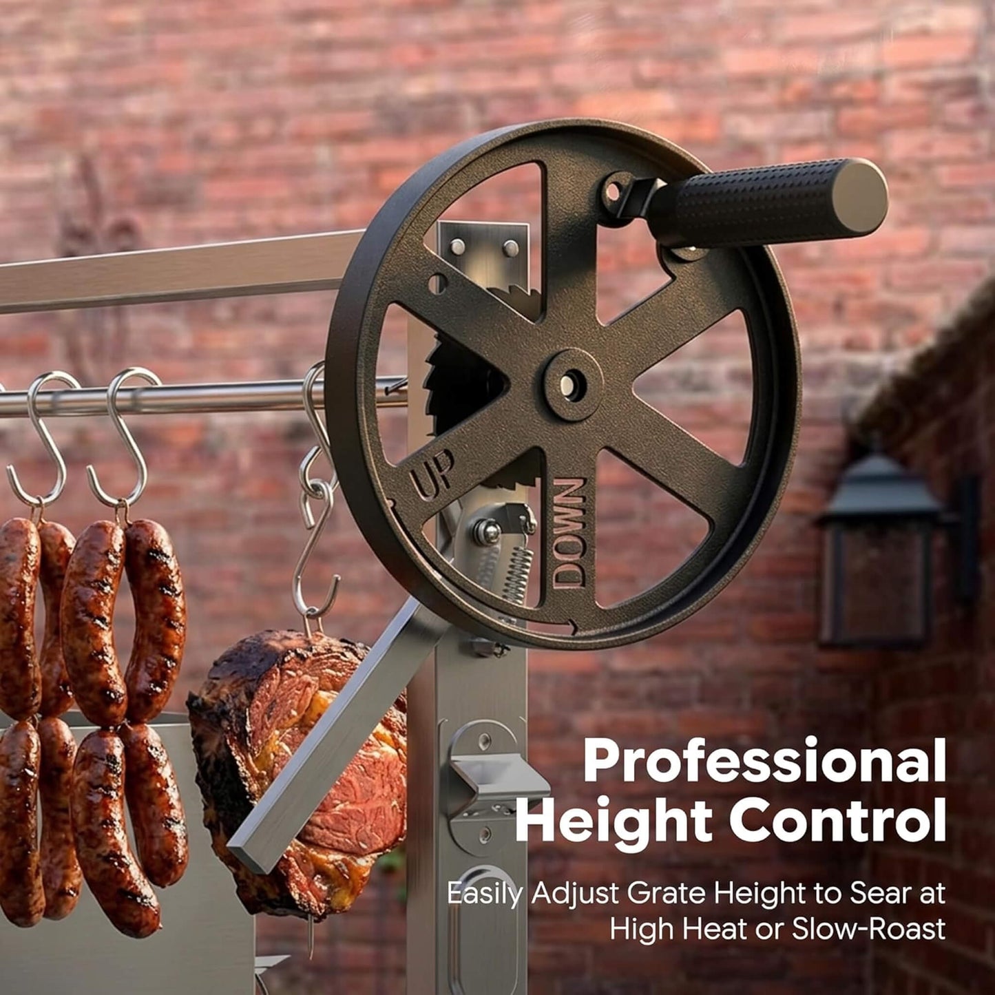 [05X03FT] Heavy-Duty Argentine Santa Maria All-In-One BBQ Grill With Brasero (SAK31862)