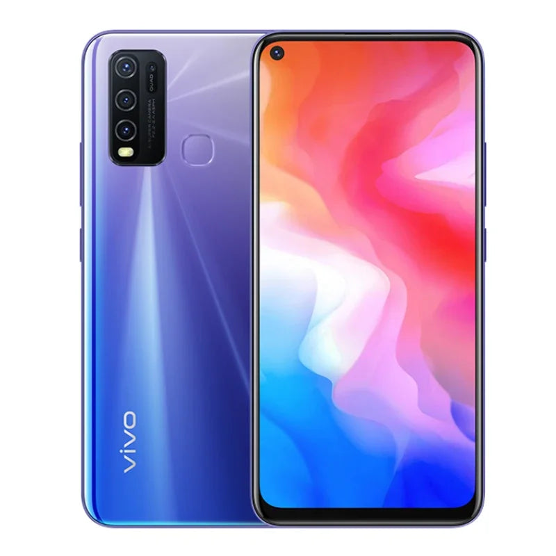 Global Firmware VIVO Y50 smartphone 4G 5000mAh 16.0MP 2340×1080 Snapdragon 665 6.53" in good condition Used Phone