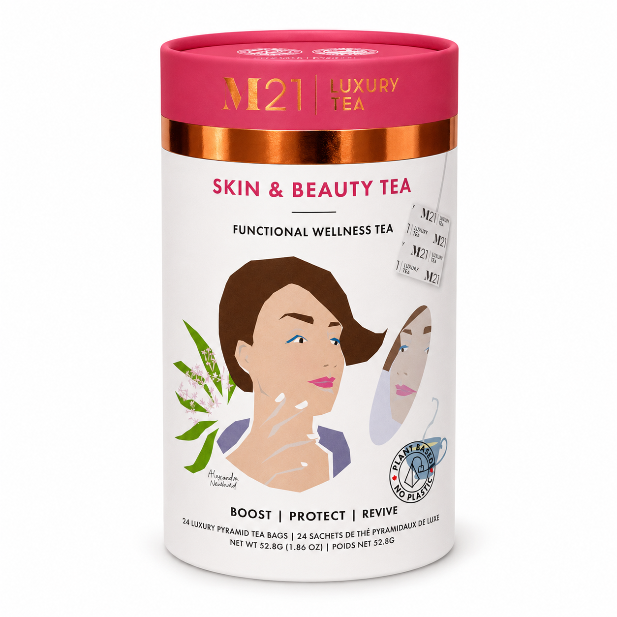 Skin and Beauty Luxury herbal tea | Canadian | 24ct
