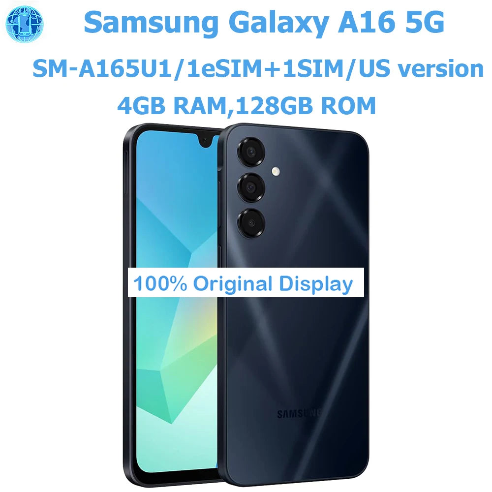 Refurbished Samsung Galaxy A16 5G – 6.7" AMOLED 90Hz, 5000mAh, NFC, 25W, US Version