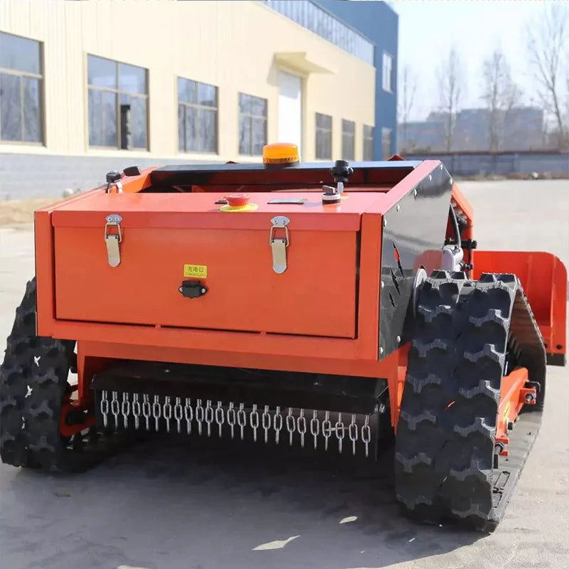 Self-Propelled Robot Lawn Mower with Snow Plow – CE Approved Remote Control Tractor
