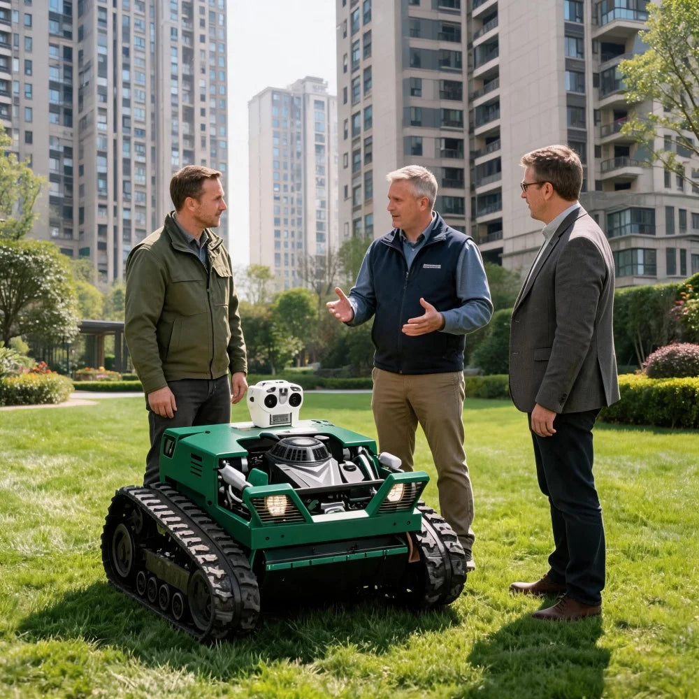 Remote Control Tracked Lawn Mower – 500mm Cutting Width, All-Terrain CE Certified