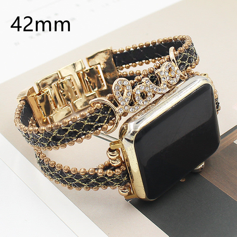 Smart Letters Leather Watch Strap