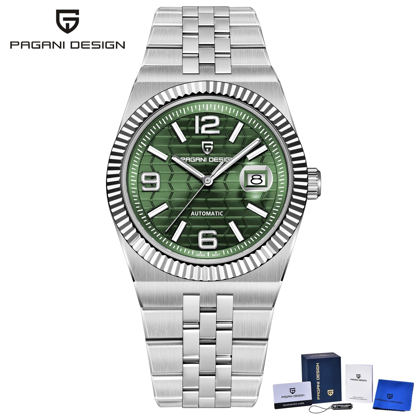 PAGANI DESIGN Men's Automatic Watch – Rose Gold, MIYOTA 8215, Sapphire Crystal, Luxury Mechanical
