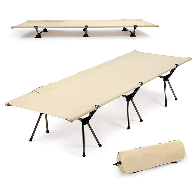 Portable Aluminum Folding Camping Bed for Outdoor Use