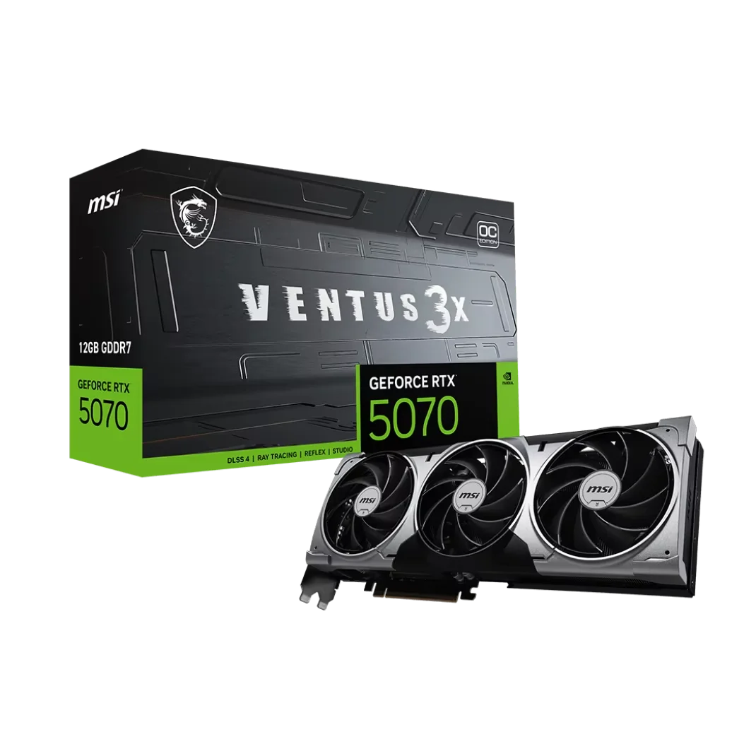 GeForce RTX 5070 Ti 12GB Gaming GPU – VENTUS 3X OC Desktop Graphics Card