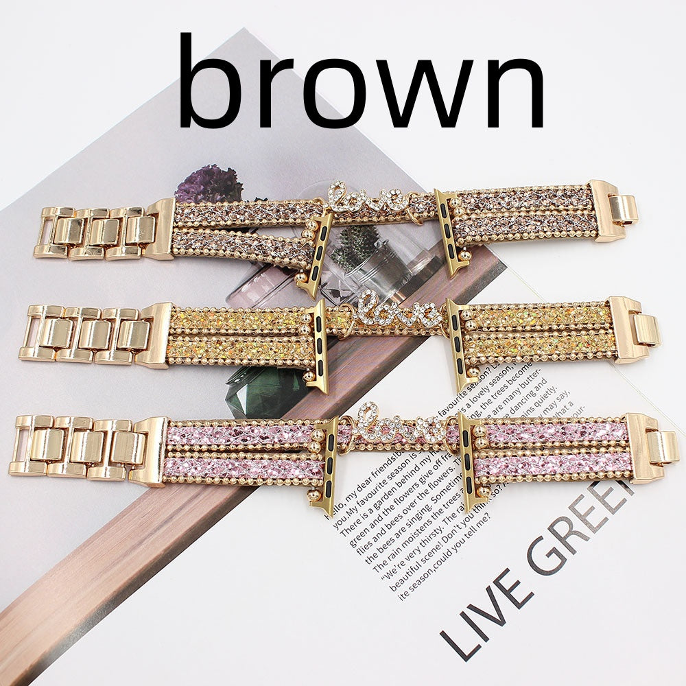 Smart Letters Leather Watch Strap