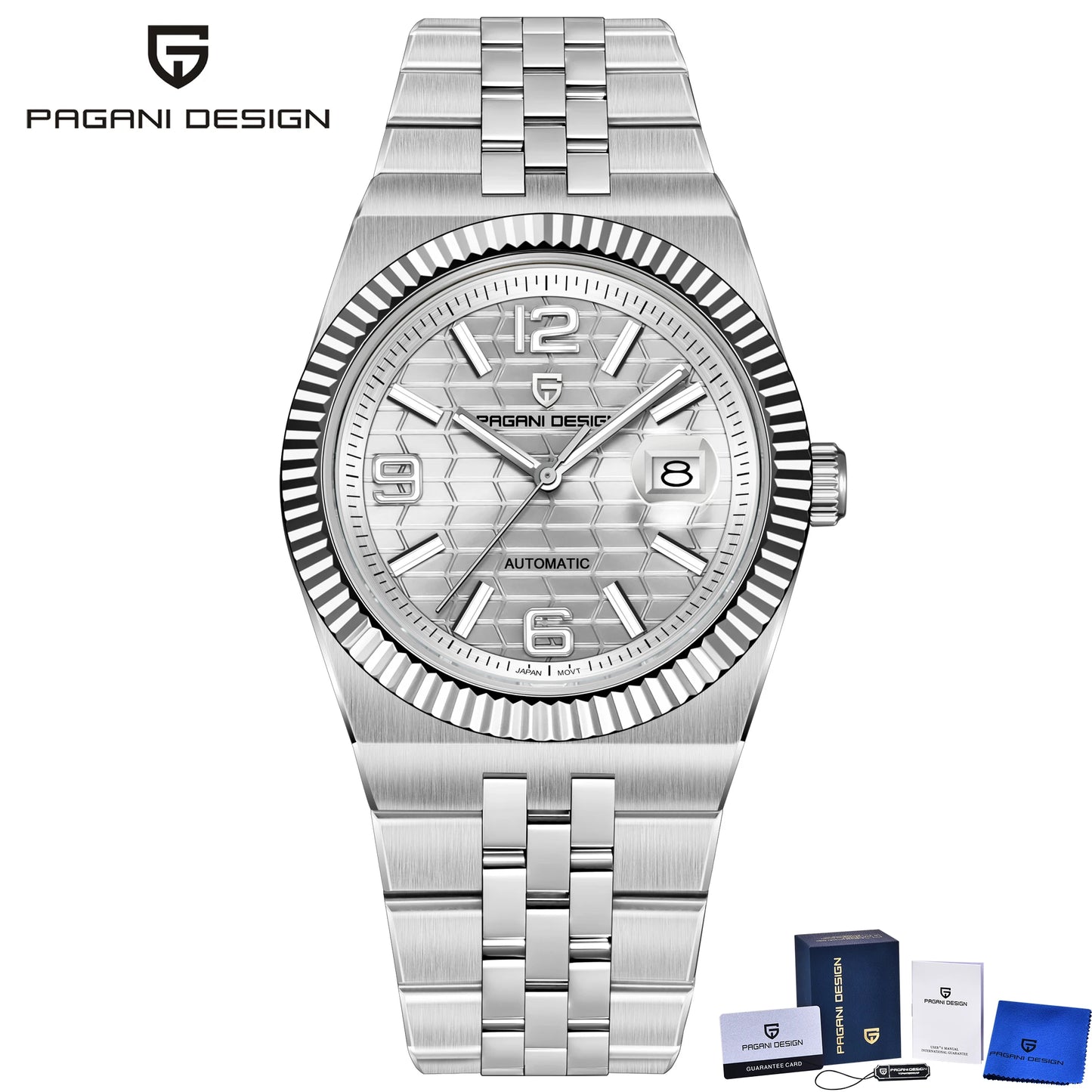 PAGANI DESIGN Men's Automatic Watch – Rose Gold, MIYOTA 8215, Sapphire Crystal, Luxury Mechanical
