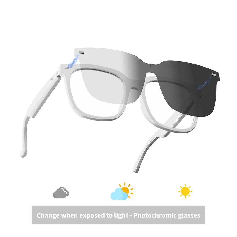 AI Open-Ear Bluetooth Glasses Magnetic Suction Lenses Real-time Translation Calls&Music Global Travel Trade Communication