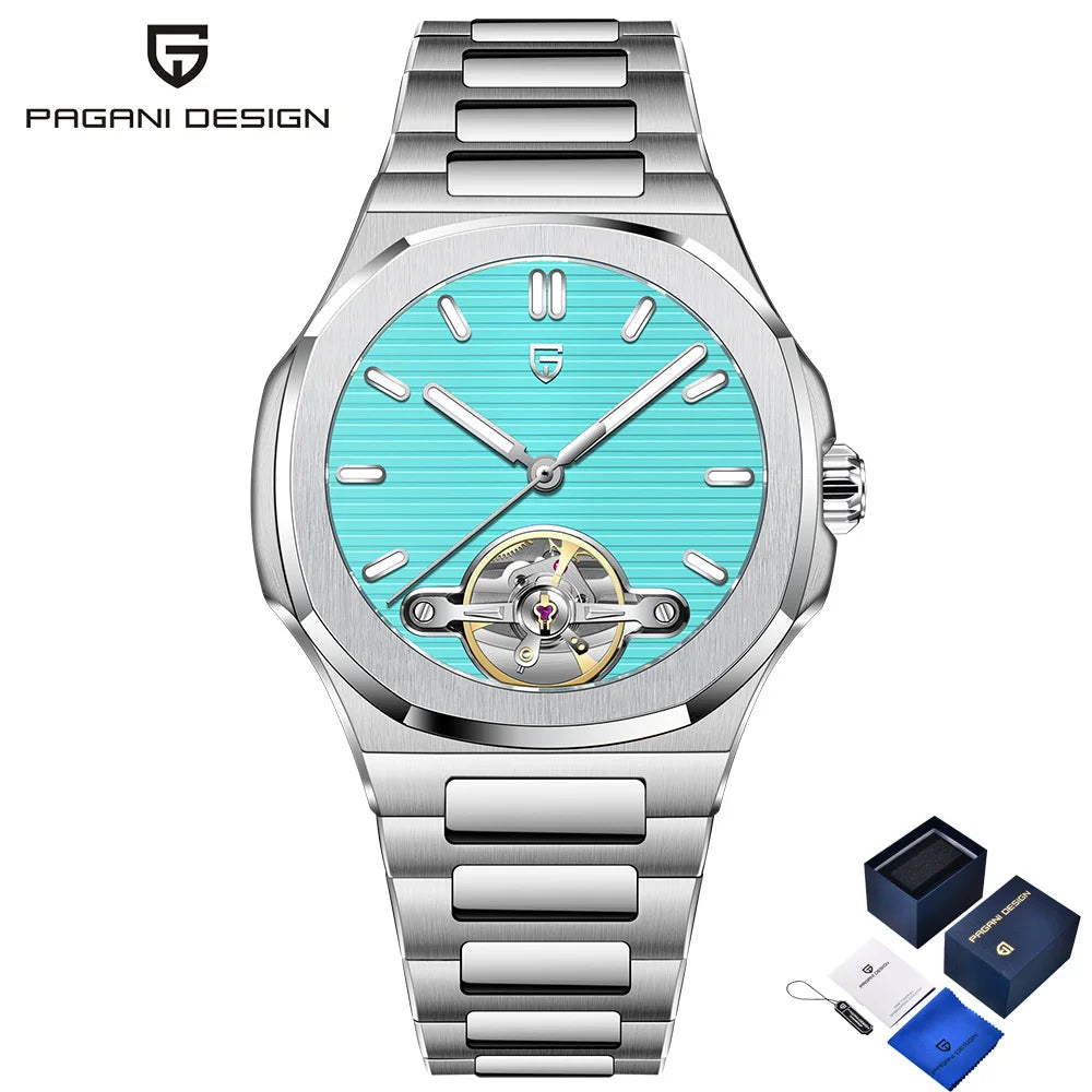2026 Pagani design tourbillon automatic men's watches luxury sapphire mechanical men's watch luminous steel watch men's gift box