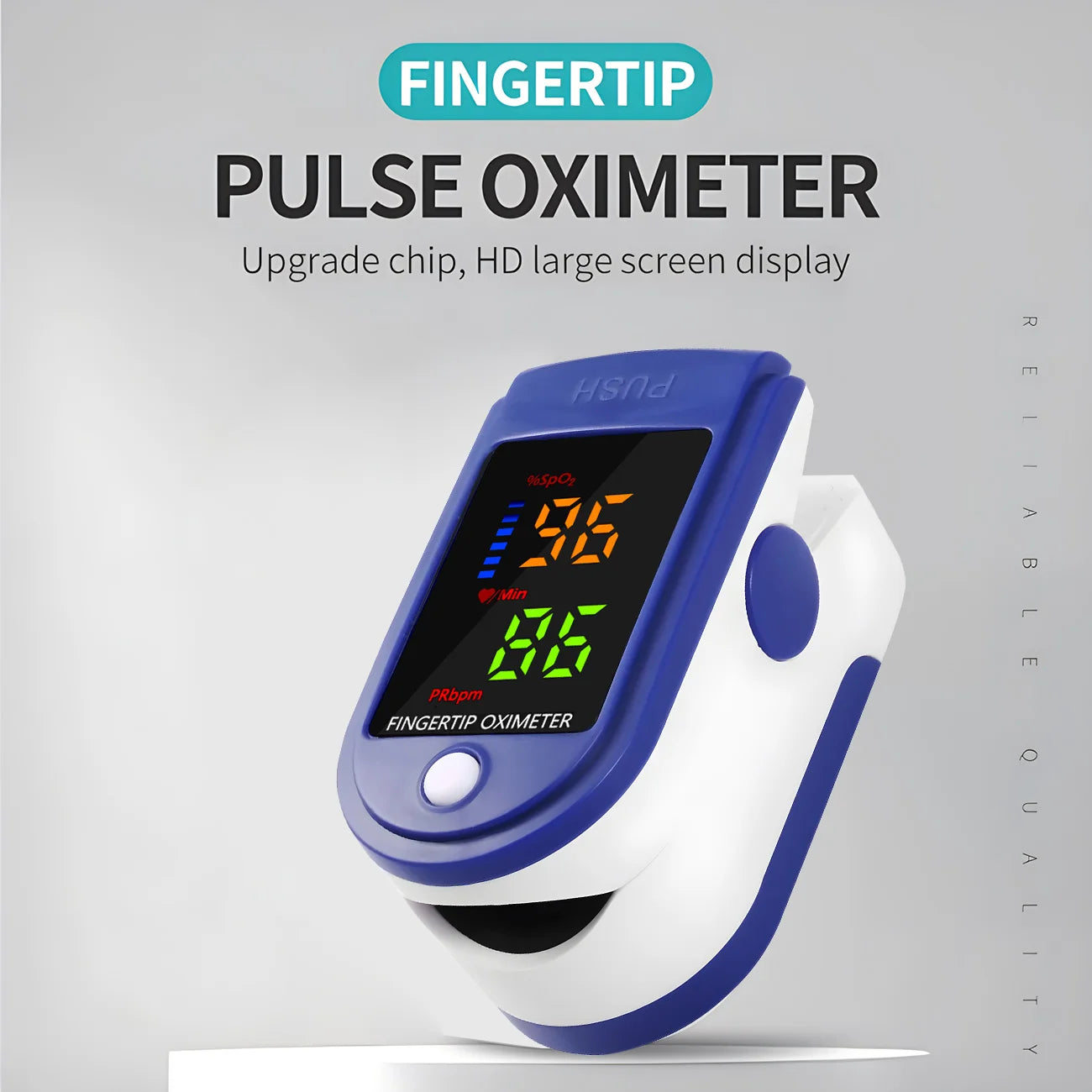 Digital Infrared Forehead Thermometer & Finger Pulse Oximeter – Non-Contact Fever & Blood Oxygen Monitor