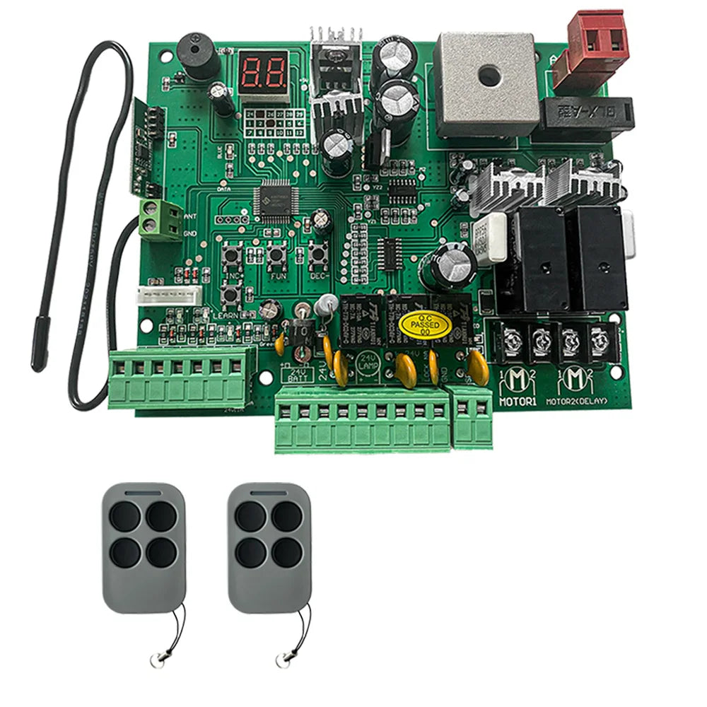 AC 24V PCB Control Board For Electric Gate Swing Gate Auto Gate Door Opener 433.92mhz rolling code Remote Control