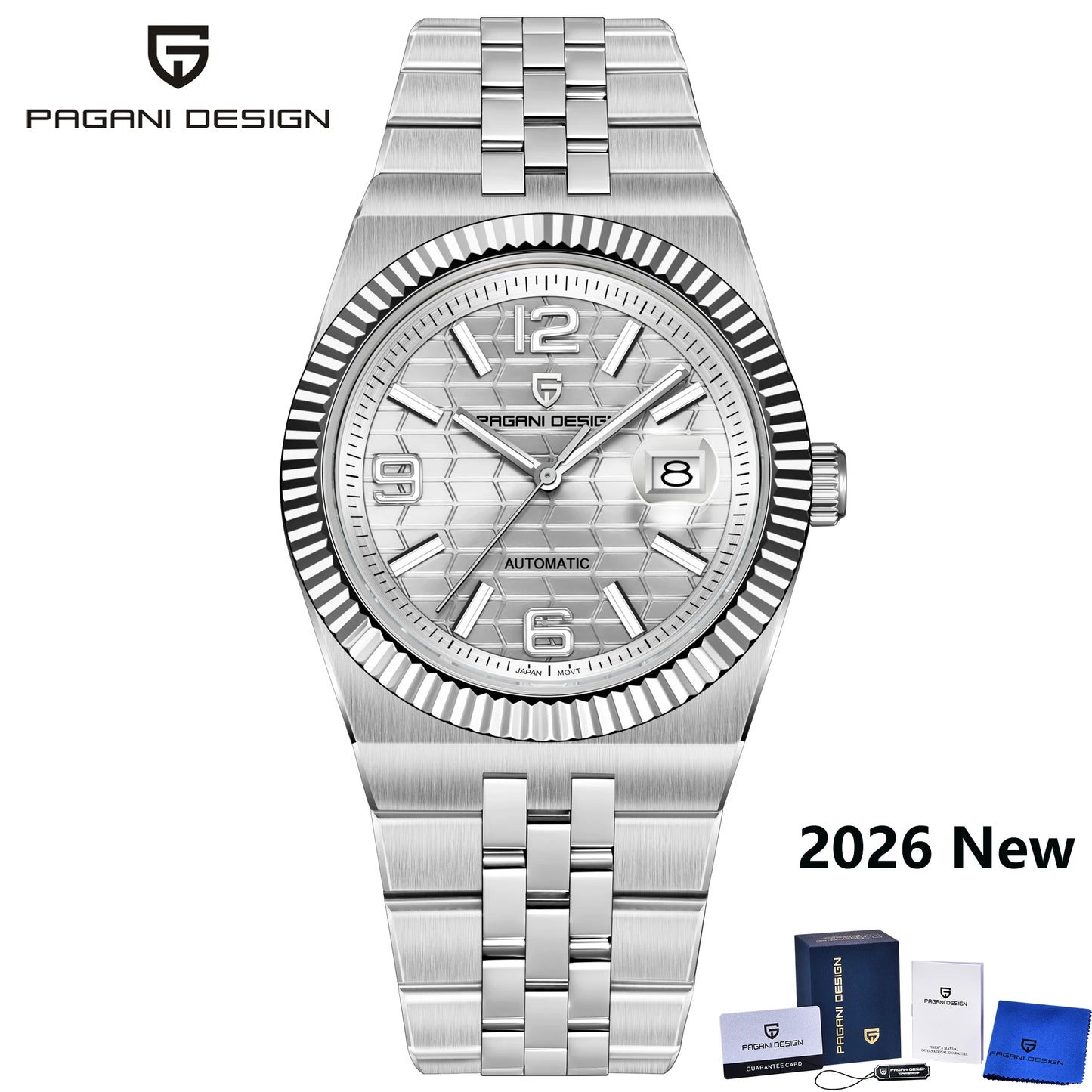 PAGANI DESIGN Men's Automatic Watch – Rose Gold, MIYOTA 8215, Sapphire Crystal, Luxury Mechanical