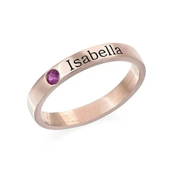 S925 Sterling Silver Personalized Couple Name Ring – Custom Engraved