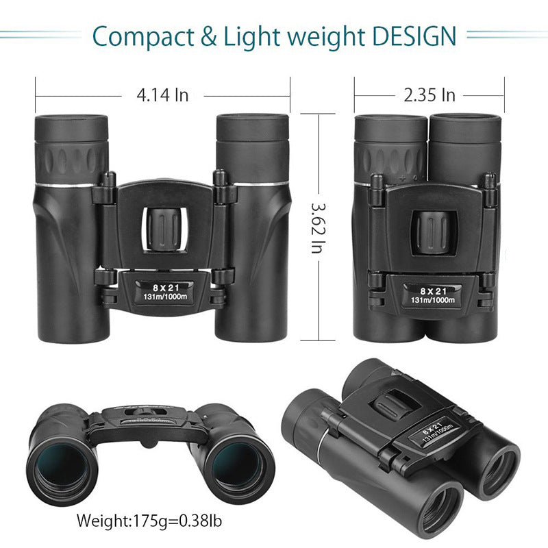 8x21 Binoculars with Universal Long-Focus Lens