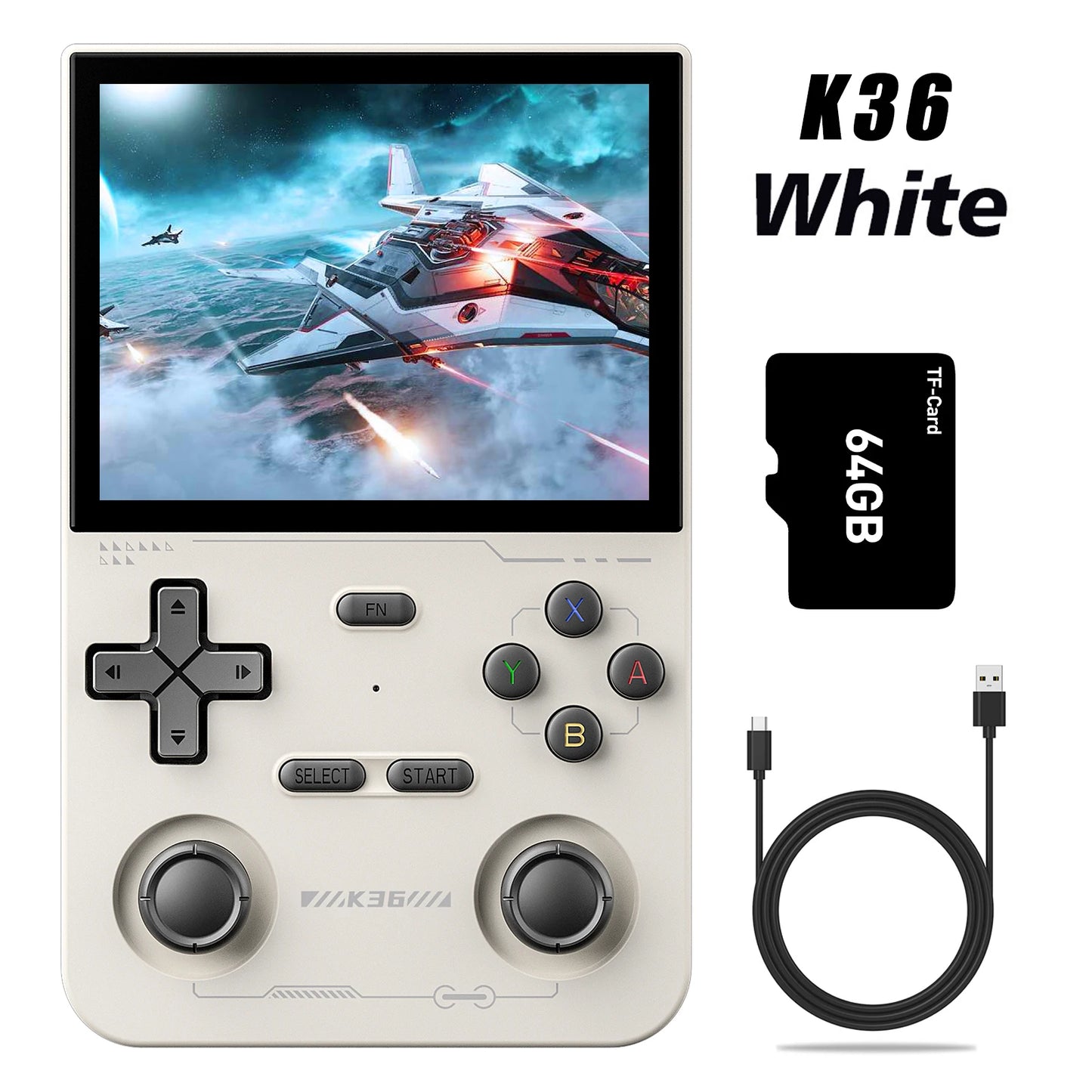 R36S Retro Handheld Video Game Console Linux System 3.5 Inch IPS Screen Portable Pocket Video Player R35S 128GB Games