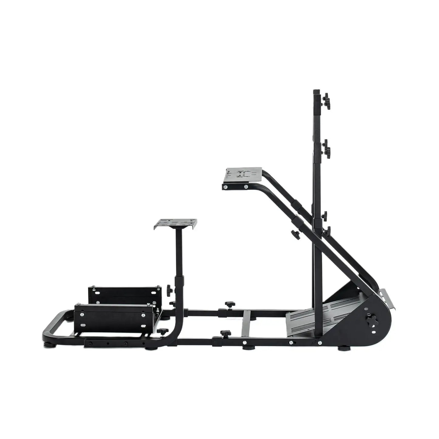 Stable Racing Wheel Cockpit Powder-Coated Steel Frame Compatible with Fanatec, Thrustmaster and More