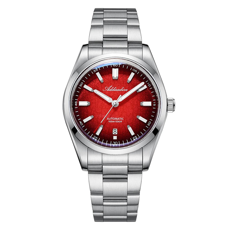 ADDIESDIVE 39mm Automatic Mechanical Men's Watch – 316L Steel, Domed Glass, 200m Waterproof, Luminous