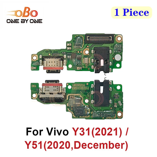 USB Charging Dock Board For Vivo Y21 Y30 Y31s Y32 Y33s Y51 Y52s 5G 2021 Charger Port jack plug Connector Flex Cable Repair (1PC)
