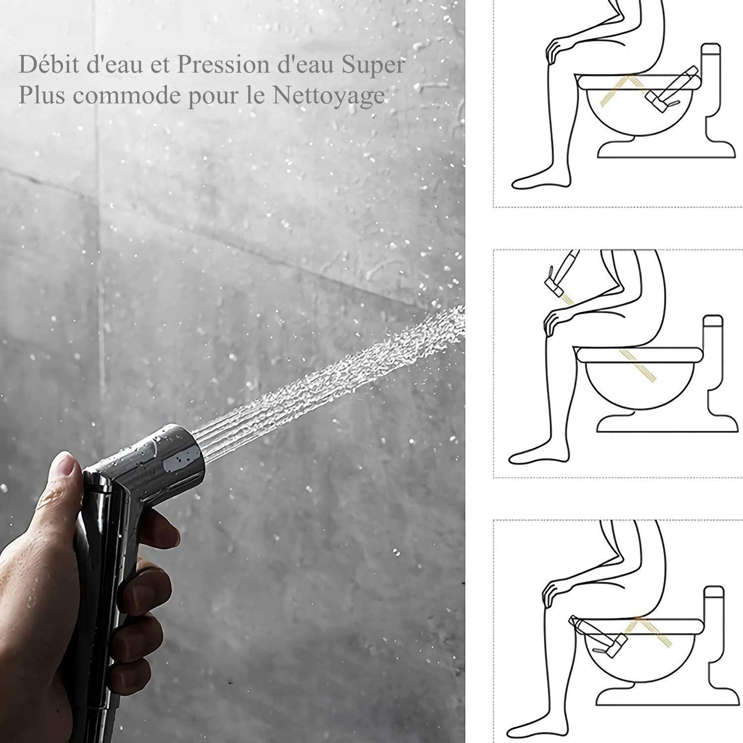 Handheld Spray Gun for Bathing and Pet Showering