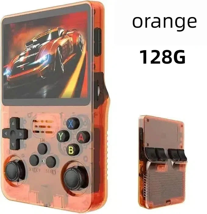 R36S Retro Handheld Video Game Console Linux System 3.5 Inch IPS Screen Portable Pocket Video Player R35S 128GB Games
