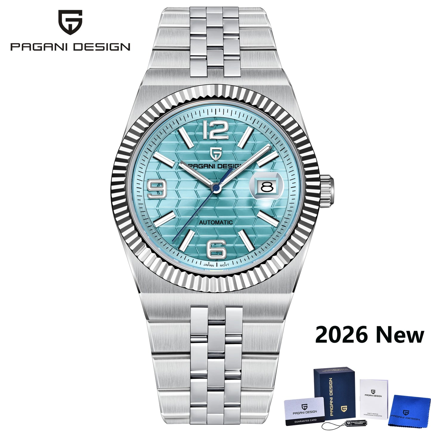PAGANI DESIGN Men's Automatic Watch – Rose Gold, MIYOTA 8215, Sapphire Crystal, Luxury Mechanical