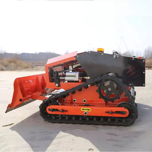 Self-Propelled Robot Lawn Mower with Snow Plow – CE Approved Remote Control Tractor