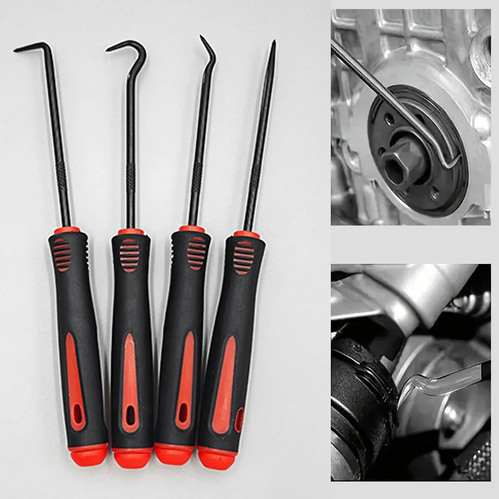 Precision Pick & Hook Set – Oil Seal, O-Ring & Gasket Remover Tool for Auto Repair (4/10 Piece)