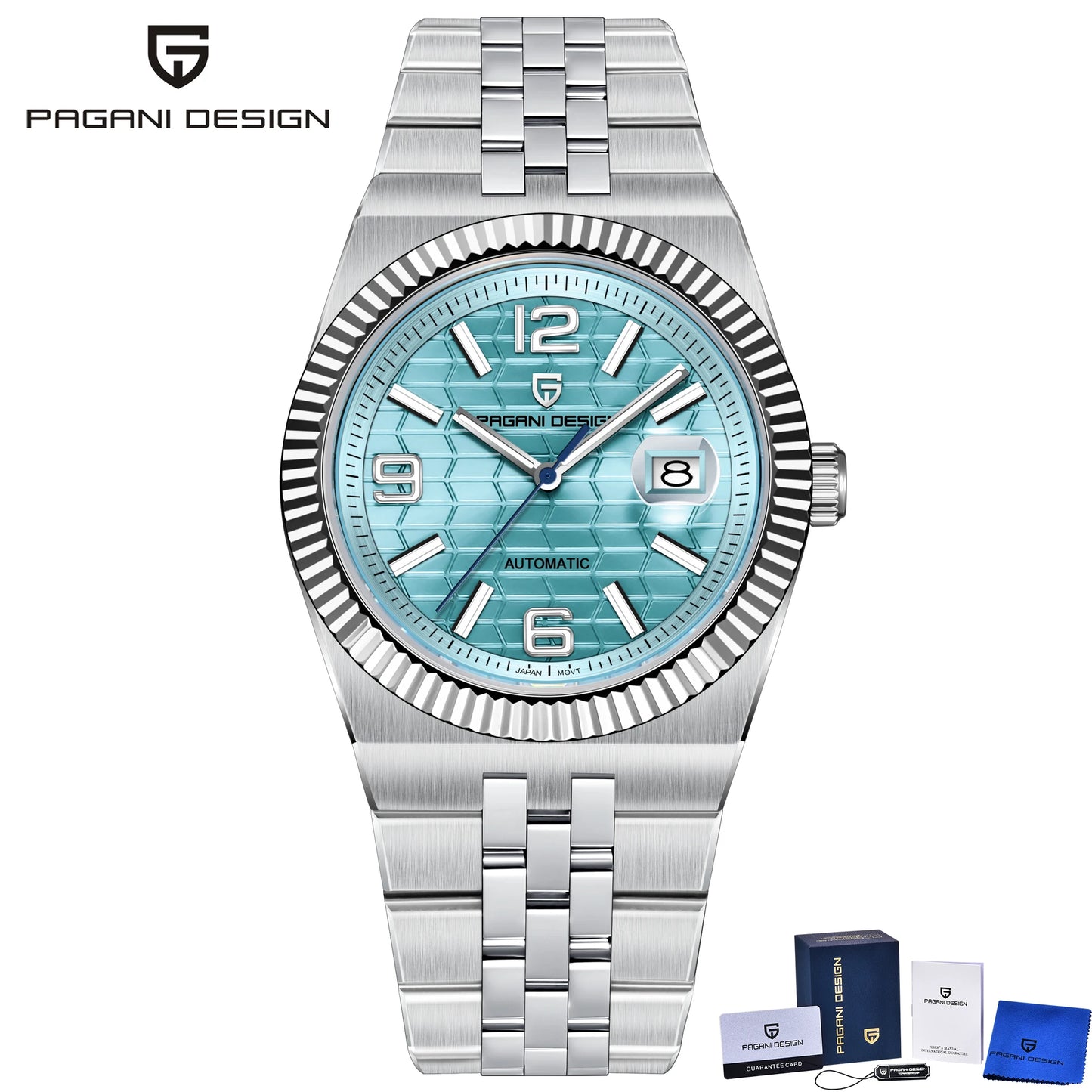 PAGANI DESIGN Men's Automatic Watch – Rose Gold, MIYOTA 8215, Sapphire Crystal, Luxury Mechanical