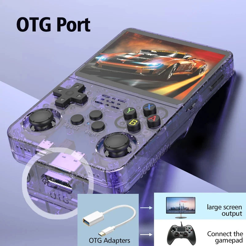 R36S Retro Handheld Game Console – 3.5" IPS Screen, 20,000+ Games, Linux, Portable