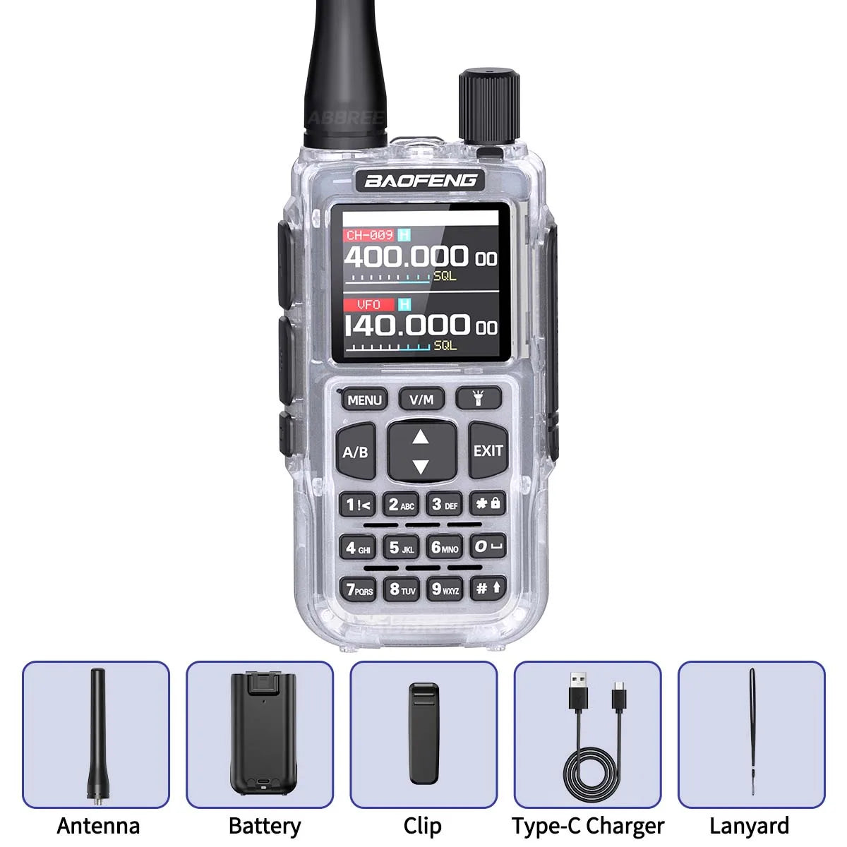 BAOFENG UV-5R Mini Walkie Talkie Multi Band Bluetooth Programming Wireless Copy Frequency 999CH AM FM Long Range Two Way Radio