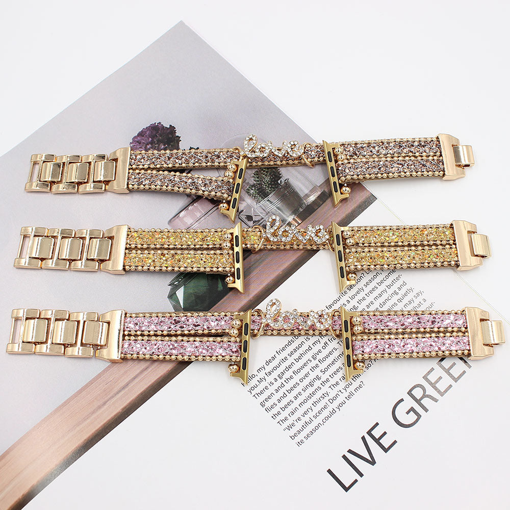 Smart Letters Leather Watch Strap