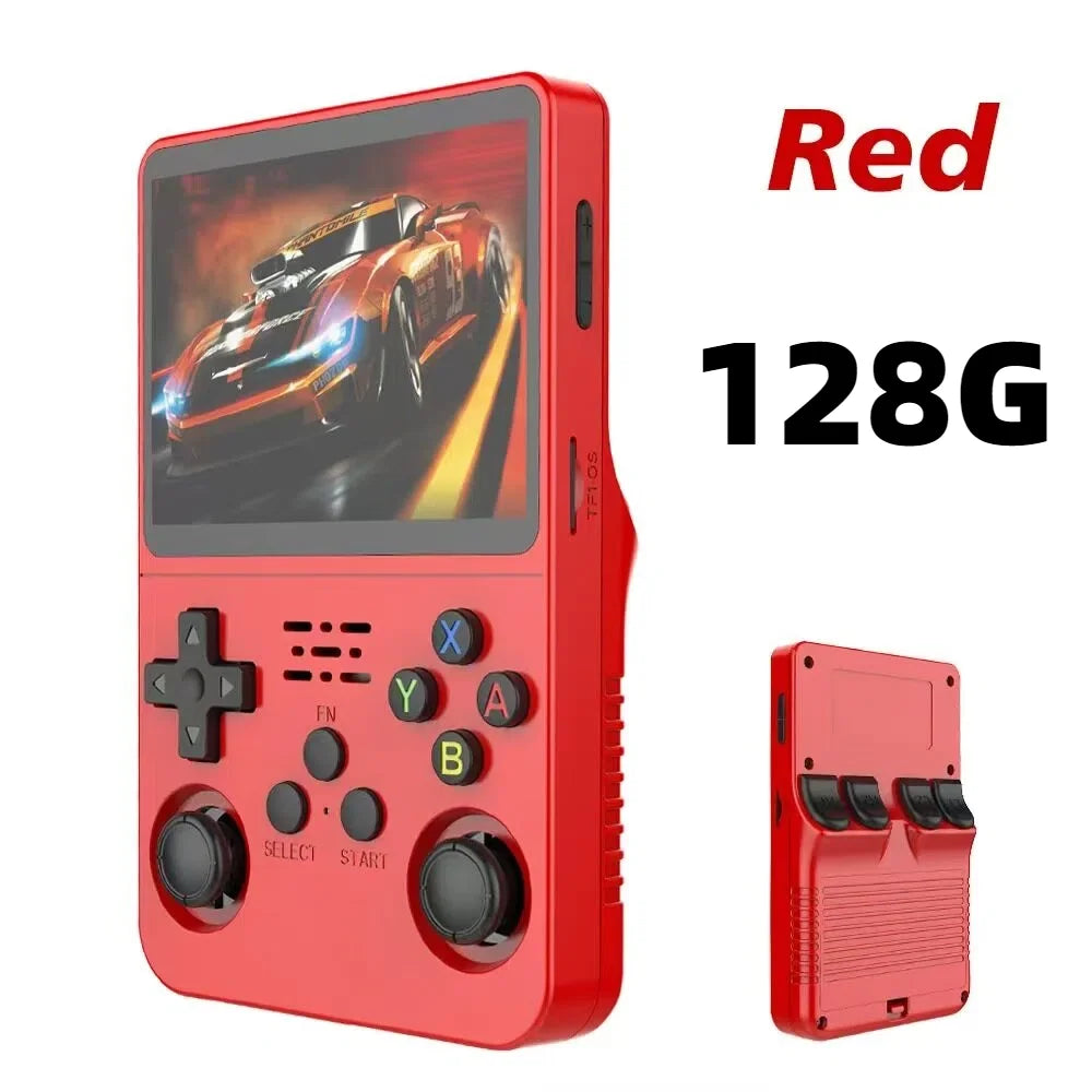R36S Retro Handheld Video Game Console Linux System 3.5 Inch IPS Screen Portable Pocket Video Player R35S 128GB Games