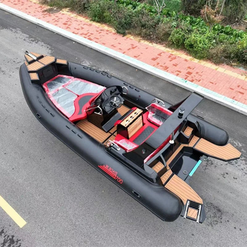 7m CE Tornado Hypalon Fiberglass Inflatable RIB Boat – Tourist & Leisure Yacht