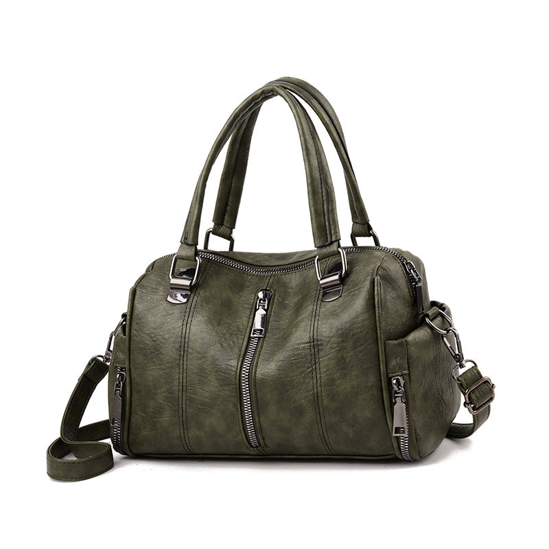 Trendy Color-Block Women's Tote Bag with Wide Strap