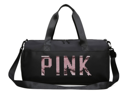Large Capacity Sequins Decor Travel Duffle Bag