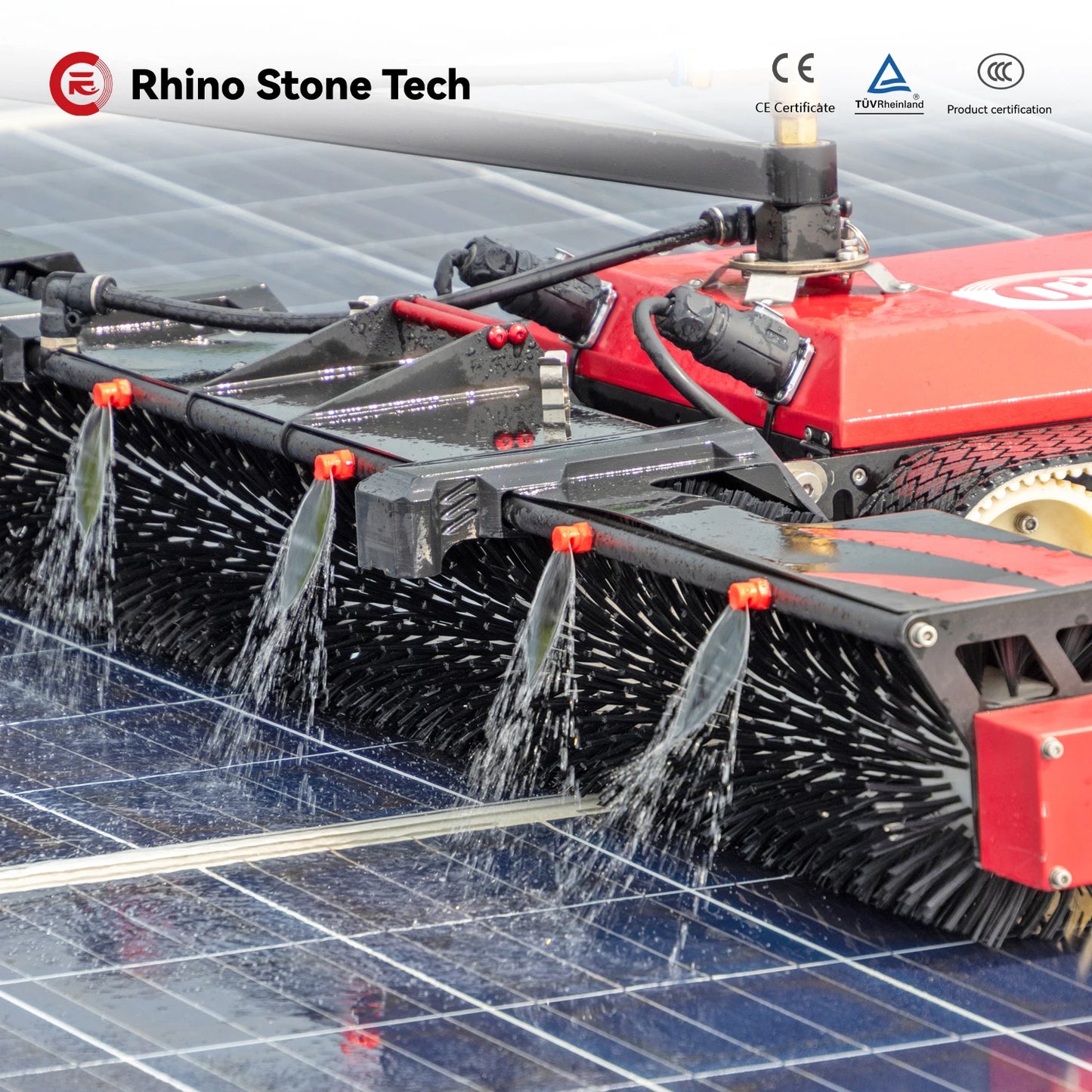 Semi-Automatic Solar Panel Cleaning Robot – PV Module Maintenance Machine