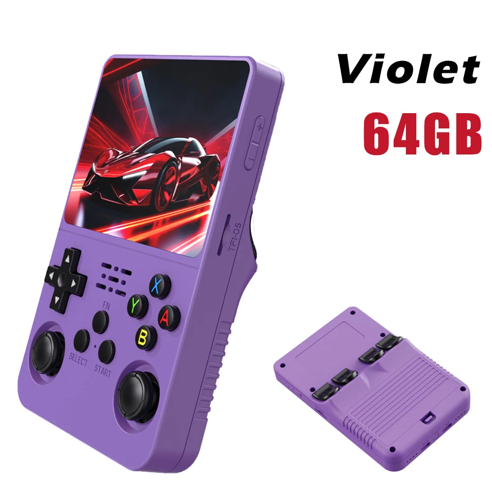 R36S Retro Handheld Video Game Console Linux System 3.5 Inch IPS Screen Portable Pocket Video Player R35S 128GB Games