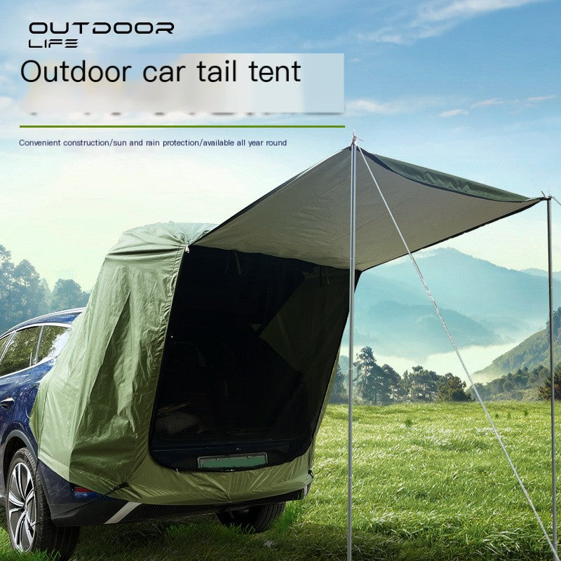 Car Rear Tent for Outdoor Camping and Picnics