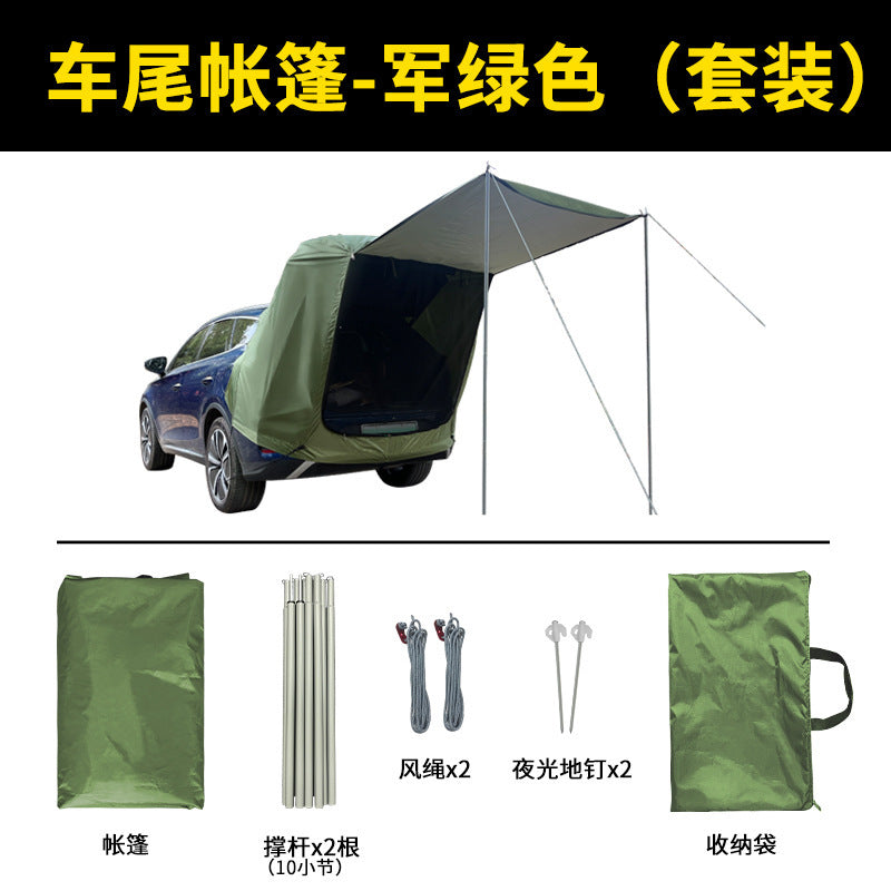 Car Rear Tent for Outdoor Camping and Picnics